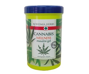 Cannabis masážní gel s konopným olejem