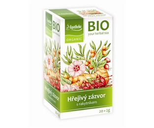 BIO Hřejivý zázvor s rakytníkem