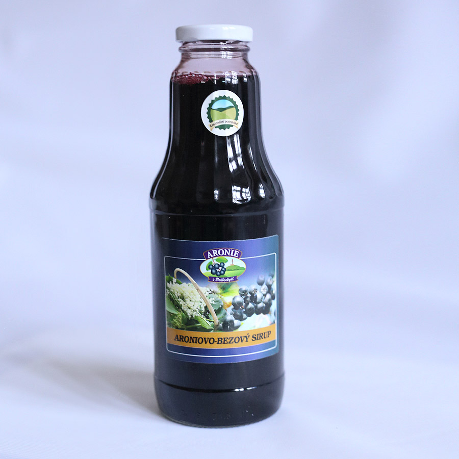 Aroniovo bezový sirup - 0,7 l