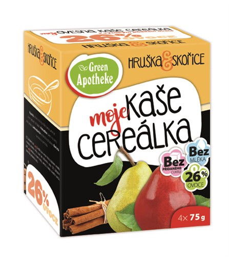 CEREÁLKA ovesná kaše hruška se skořicí