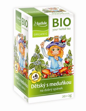 BIO Dětský ovocný s meduňkou 20x2g