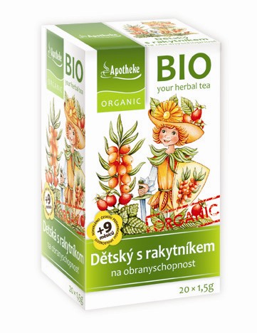 BIO Dětský bylinný čaj s rakytníkem 20x1,5g